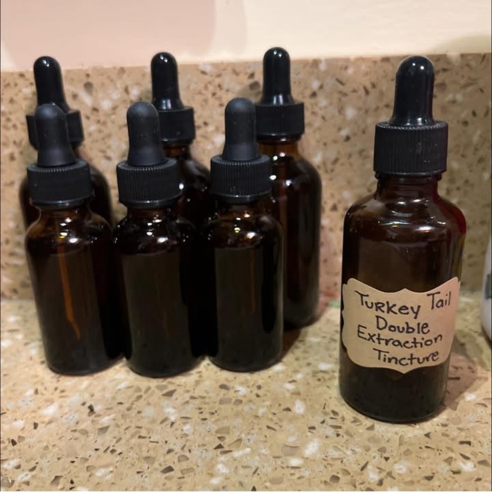 Turkey Tail Double Extraction Tincture - Brown
